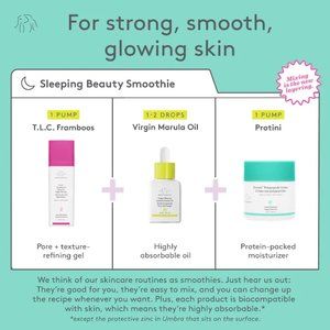✅40% SALE ✔️3 pc SMOOTHIE SET Night Serum + Marula Oil + Protini  ✨ ALL NIBs